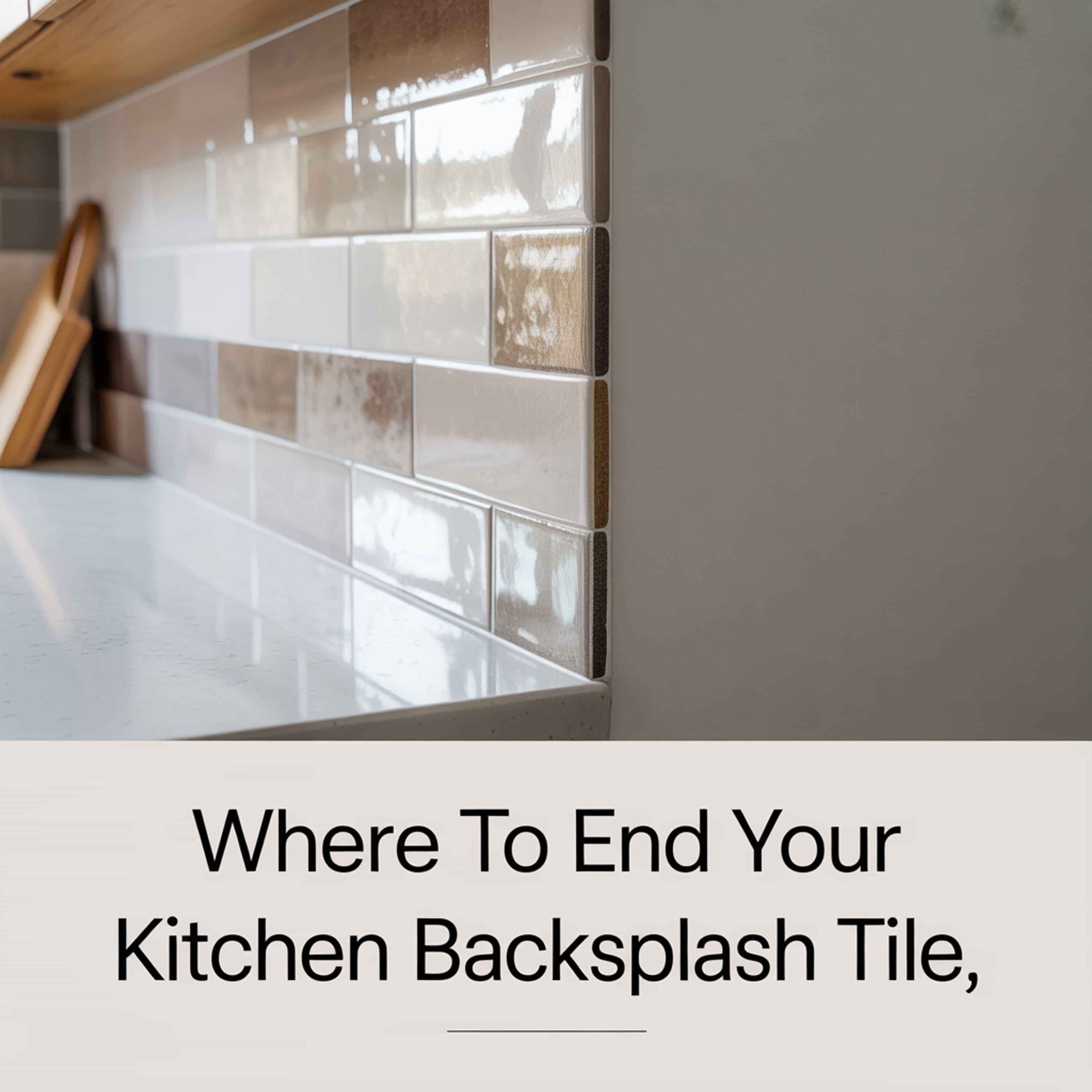 Ending Backsplash Tiles Right